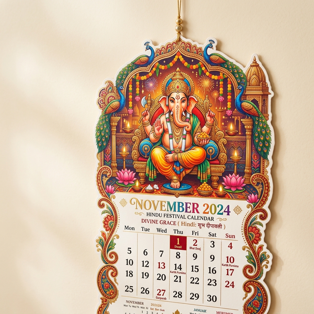 Die-Cut Calendar